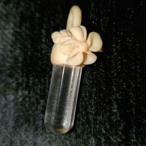 Glow in the dark crystal floral pendant